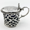 Beautiful Victorian Sterling Silver Mustard Pot