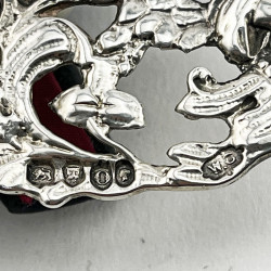 Pretty Victorian Cast Sterling Silver Photo Frame