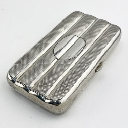 Late Victorian Four Section Sterling Silver Cigar Case (1891)