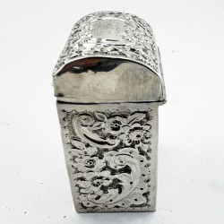 Late Victorian Nathan & Hayes Sterling Silver Card Case