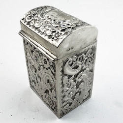 Late Victorian Nathan & Hayes Sterling Silver Card Case