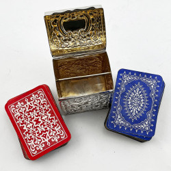 Late Victorian Nathan & Hayes Sterling Silver Card Case