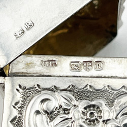 Late Victorian Nathan & Hayes Sterling Silver Card Case