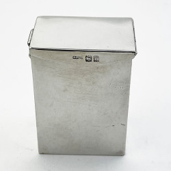 Plain Edwardian Sterling Silver Playing Card Case
