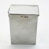 Plain Edwardian Sterling Silver Playing Card Case