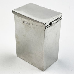 Plain Edwardian Sterling Silver Playing Card Case (1901)