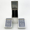 Plain Edwardian Sterling Silver Playing Card Case