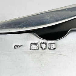 Plain Edwardian Sterling Silver Playing Card Case