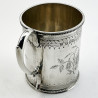 Pretty Victorian Sterling Silver Christening Mug