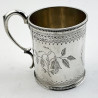 Pretty Victorian Sterling Silver Christening Mug