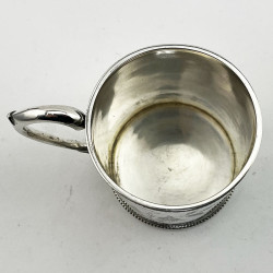 Pretty Victorian Sterling Silver Christening Mug
