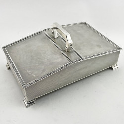 Superb Quality Sterling Silver Rectangular Cigarette or Trinket box (1959)