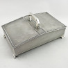 Superb Quality Sterling Silver Rectangular Cigarette or Trinket box (1959)