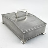 Superb Quality Sterling Silver Rectangular Cigarette or Trinket box