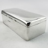 Good Gauge Edwardian Sterling Silver Trinket or Cigarette Box