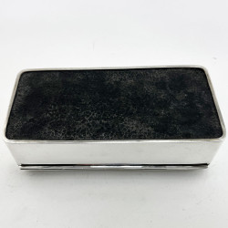 Good Gauge Edwardian Sterling Silver Trinket or Cigarette Box