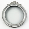 Pretty Edwardian Round Sterling Silver Photo Frame