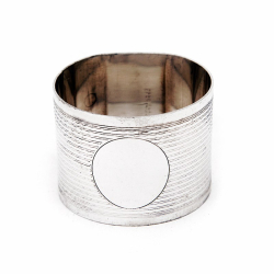 Boxed Set of Four Silver Plate Napkin Rings