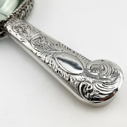 Unusual Victorian Sterling Silver Magnifying Glass