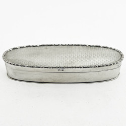 Sterling Silver Oval Trinket or Jewellery Box (1913)