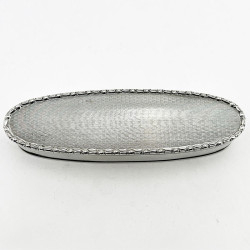Sterling Silver Oval Trinket or Jewellery Box