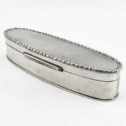 Sterling Silver Oval Trinket or Jewellery Box