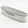 Sterling Silver Oval Trinket or Jewellery Box
