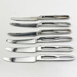 Set of Six English Boxed Silver Plated Lobster Crackers or Crab Picks