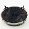 Stylish and Good Quality Oval Sterling Silver Jewellery or Trinket Box
