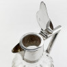 Stylish Plain Edwardian Sterling Silver Claret Jug