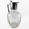 Stylish Plain Edwardian Sterling Silver Claret Jug