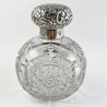 Victorian Sterling Silver and Cut Glass Perfume Bottle (1897)
