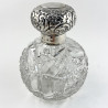 Victorian Sterling Silver and Cut Glass Perfume Bottle