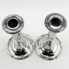 Most Unusual Style Sterling Silver Candlesticks