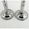 Most Unusual Style Sterling Silver Candlesticks