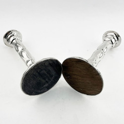 Most Unusual Style Sterling Silver Candlesticks