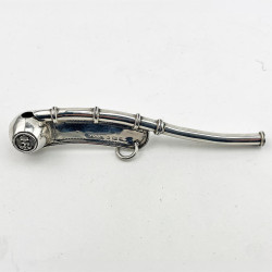 Naval Edwardian Sterling Silver Bosun's Whistle (1905)