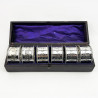Good Quality Boxed Set of Victorian Silver Plated Napkin Rings