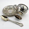Decorative Boxed French Sterling Silver Christening Set