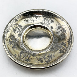 Decorative Boxed French Sterling Silver Christening Set