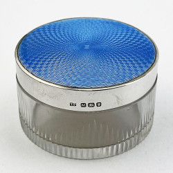 Blue Guilloche Enamel and...