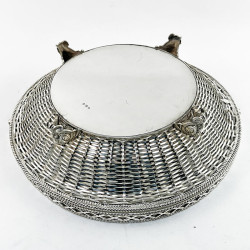 Superior Large Victorian Silver Plated Basket