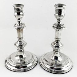 Pair of William Comyns Sterling Silver Candlesticks (1956)