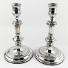 Pair of William Comyns Sterling Silver Candlesticks (1956)