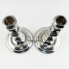 Pair of William Comyns Sterling Silver Candlesticks