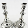 Pair of William Comyns Sterling Silver Candlesticks