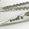 Boxed Victorian Sterling Silver Sugar Bowl and Matching Sugar Tongs