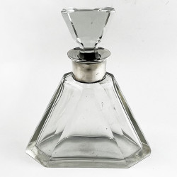Stylish Plain Art Deco Silver Neck Decanter (c.1940)