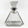 Stylish Plain Art Deco Silver Neck Decanter (c.1940)