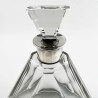 Stylish Plain Art Deco Silver Neck Decanter